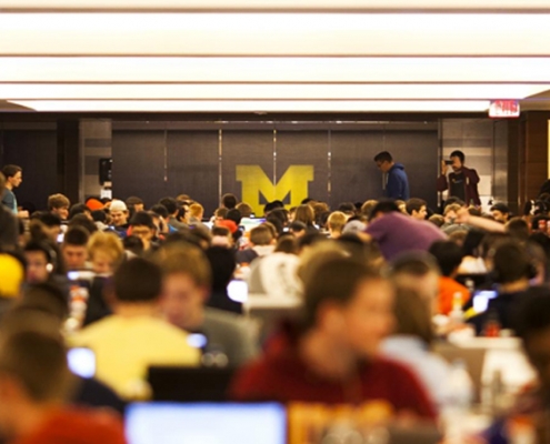 university of michigan uses nfc wristbands for mhacks