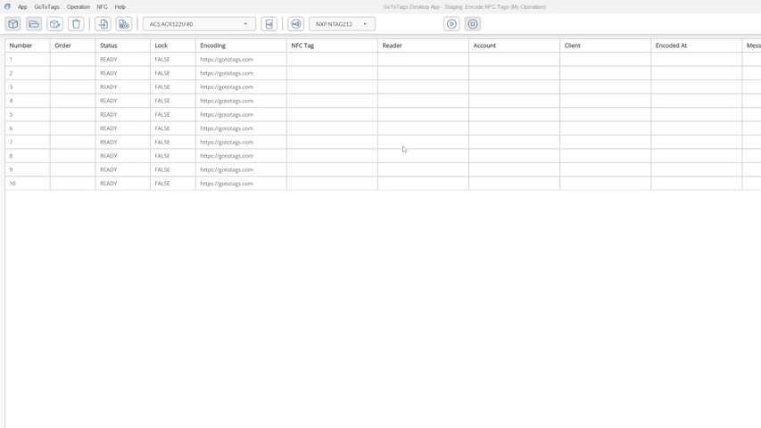 gototags encode nfc