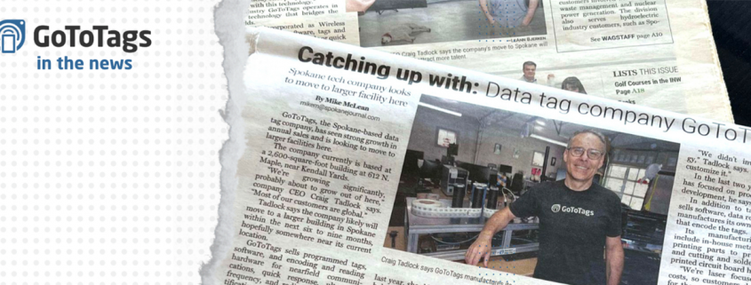 GoToTags featured in the Spokane Journal of Business