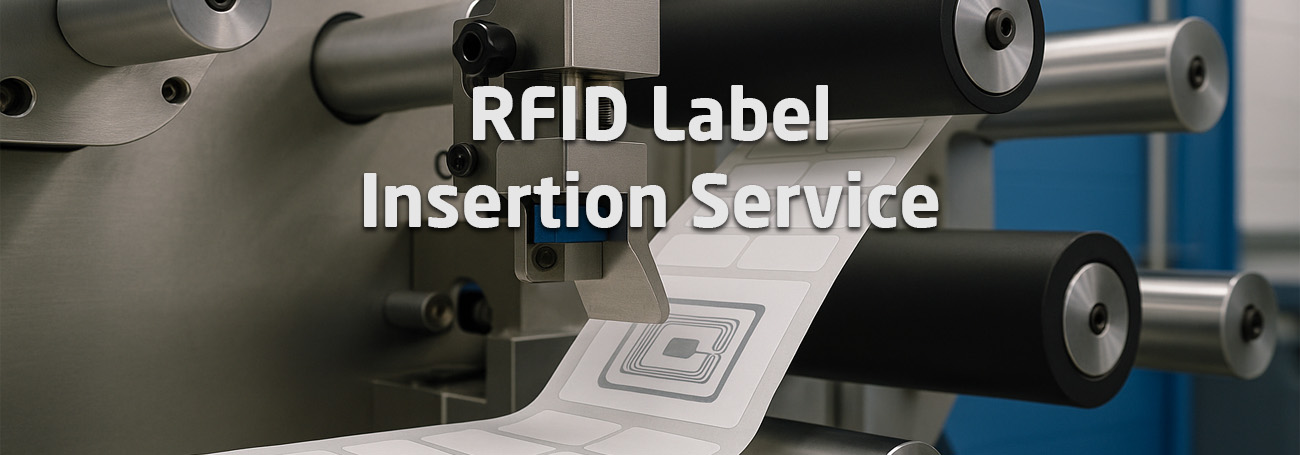 rfid nfc inlay insertion service to printed prime labels